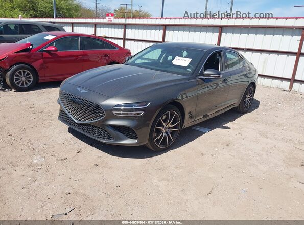 KMTG14SC2TU167128 2026 GENESIS G70 Gray წინა მარცხენა ხედი სამი მეოთხედიდან