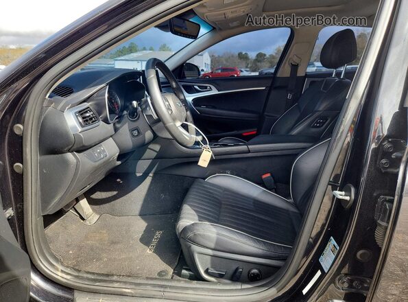 KMTG34LA1LU063589 2020 GENESIS G70 Black Front interior view