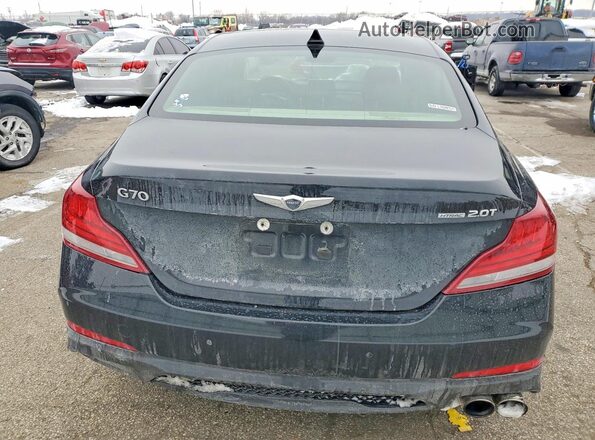 KMTG34LA1MU075226 2021 GENESIS G70 Black Հետևի տեսք