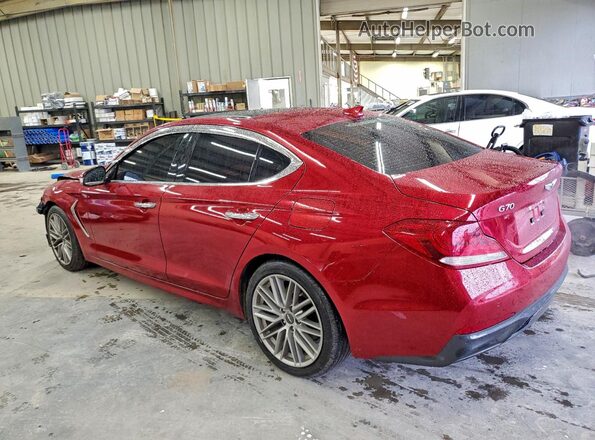 KMTG34LA3MU072893 2021 GENESIS G70 Red Rear left