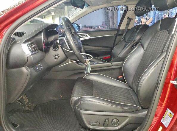 KMTG34LA3MU072893 2021 GENESIS G70 Red Front interior view