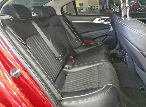KMTG34LA3MU072893 2021 GENESIS G70 Red Rear seats view