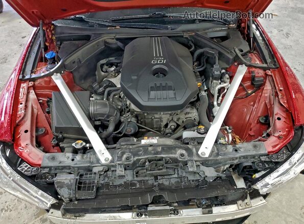 KMTG34LA3MU072893 2021 GENESIS G70 Red Rear interior view