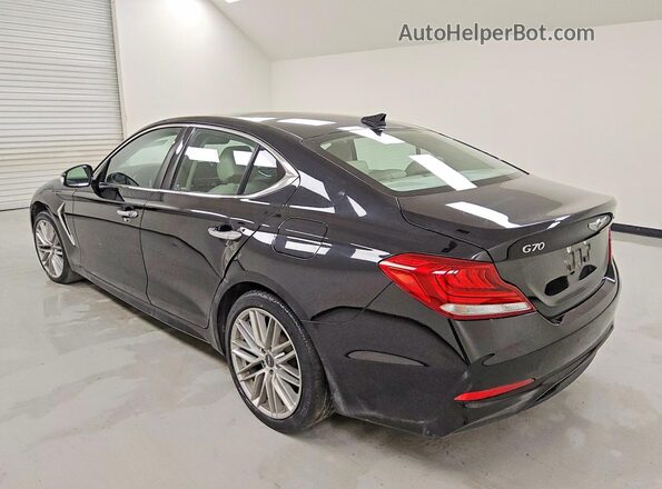 KMTG34LA9LU049715 2020 GENESIS G70 Black Հետևի ձախ