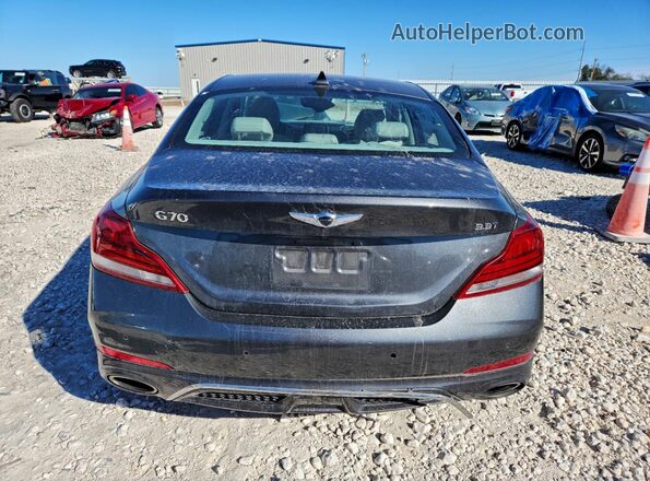 KMTG34LE0KU034585 2019 GENESIS G70 Gray Widok z tyłu