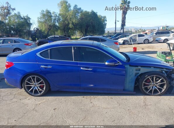 KMTG34LE3KU019790 2019 GENESIS G70 Blue Vista interior de 360 grados