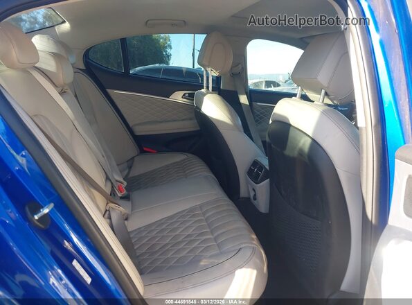 KMTG34LE3KU019790 2019 GENESIS G70 Blue Vista de la etiqueta del VIN