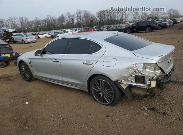 KMTG34LE7KU034955 2019 GENESIS G70 Серебряный Задняя левая четверть