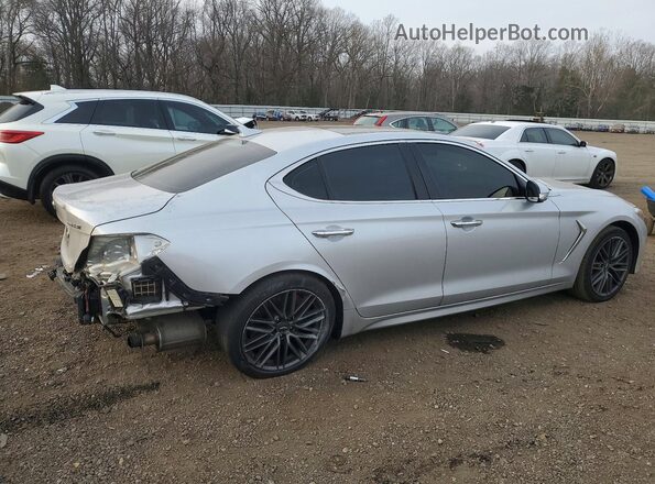 KMTG34LE7KU034955 2019 GENESIS G70 Серебряный Задняя правая четверть