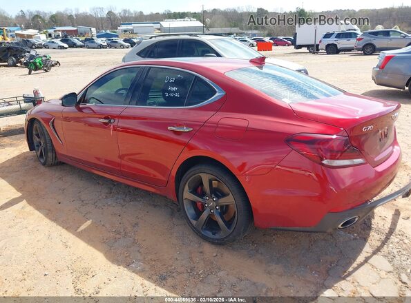 KMTG34LE9MU070942 2021 GENESIS G70 Red უკანა მარცხენა