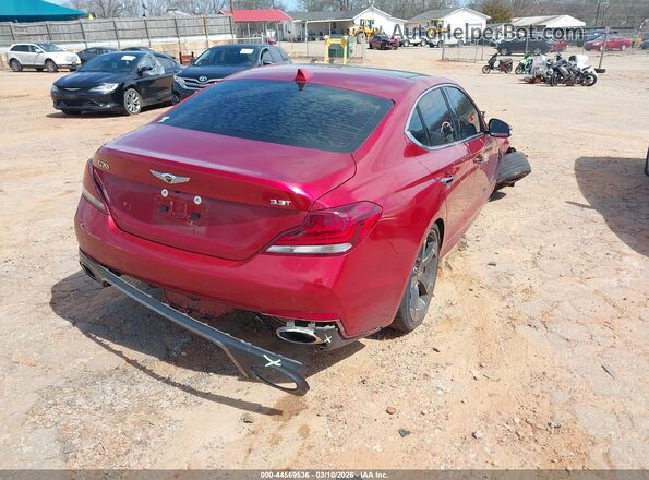 KMTG34LE9MU070942 2021 GENESIS G70 Red უკანა მარჯვენა