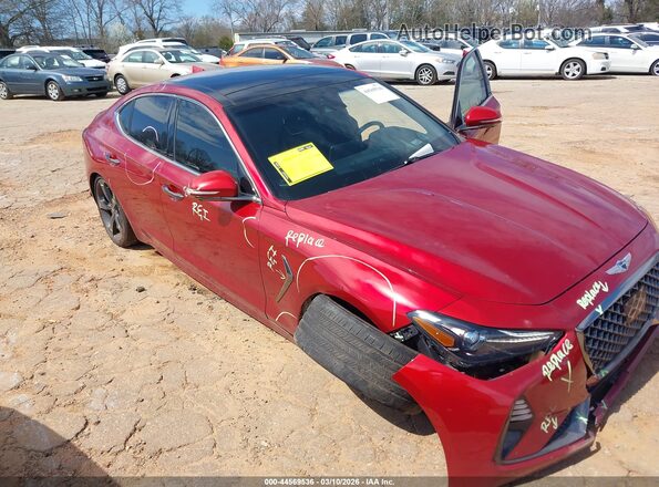 KMTG34LE9MU070942 2021 GENESIS G70 Red წინა ხედი