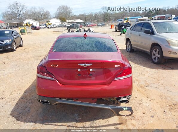 KMTG34LE9MU070942 2021 GENESIS G70 Red 
