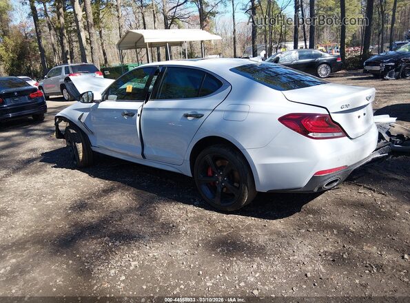KMTG34LE9MU076675 2021 GENESIS G70 White Հետևի ձախ