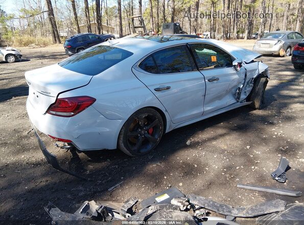 KMTG34LE9MU076675 2021 GENESIS G70 White Հետևի աջ