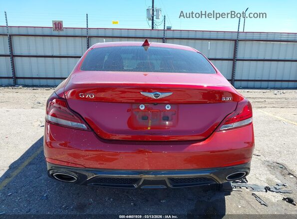 KMTG34LEXMU066589 2021 GENESIS G70 Red 