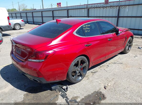 KMTG34LEXMU066589 2021 GENESIS G70 Red 