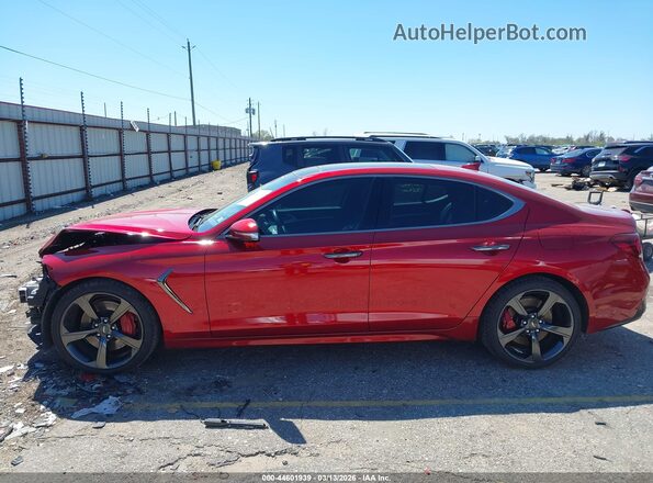 KMTG34LEXMU066589 2021 GENESIS G70 Red 