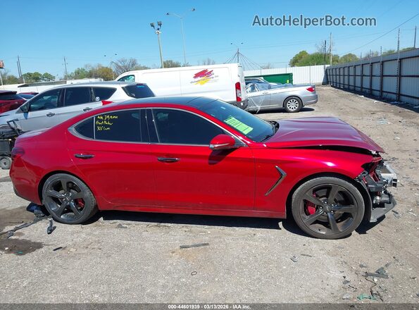 KMTG34LEXMU066589 2021 GENESIS G70 Red 