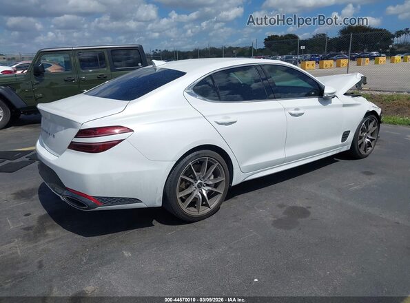 KMTG34SC0SU144620 2025 GENESIS G70 White 