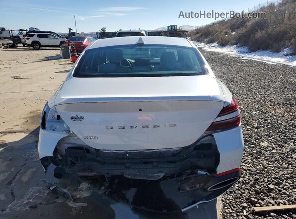KMTG34SC1RU142658 2024 GENESIS G70 White Widok z tyłu