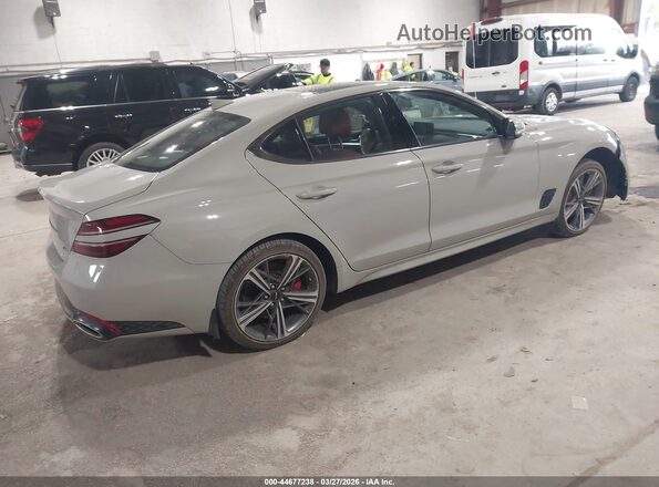 KMTG34SC1SU153293 2025 GENESIS G70 Серый Задняя правая четверть