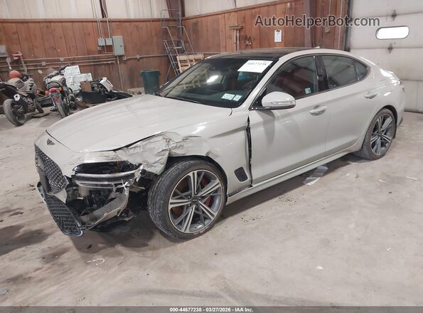 KMTG34SC1SU153293 2025 GENESIS G70 Серый Передняя левая четверть