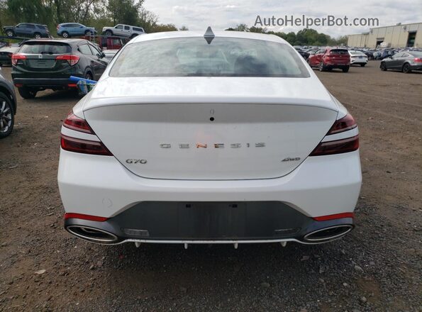 KMTG34SC2SU145879 2025 GENESIS G70 Белый Вид сзади