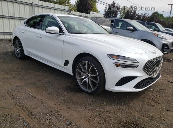 KMTG34SC2SU145879 2025 GENESIS G70 Белый Передняя правая четверть