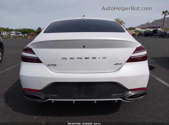 KMTG34SC5SU159307 2025 GENESIS G70 White 