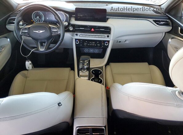 KMTG34SC7RU143068 2024 GENESIS G70 Black Вид панелі приладів