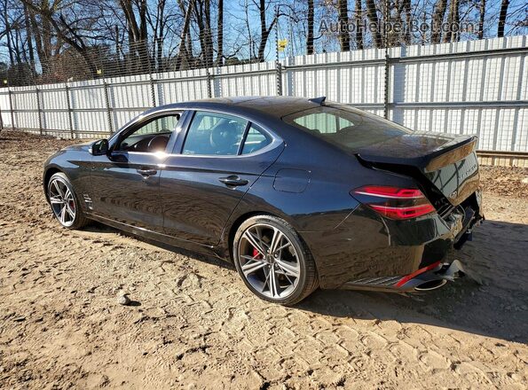 KMTG34SC8RU136467 2024 GENESIS G70 Black უკანა მარცხენა