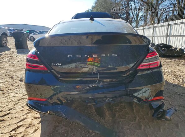 KMTG34SC8RU136467 2024 GENESIS G70 Black უკანა ხედი