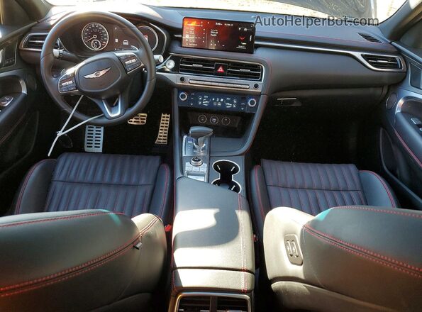 KMTG34SC8RU136467 2024 GENESIS G70 Black წინა პანელის ხედი