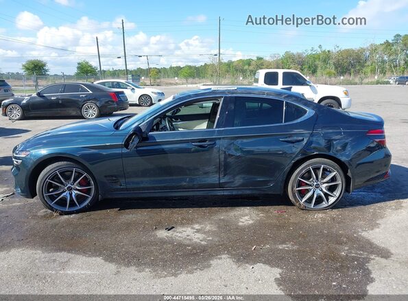 KMTG34SC8SU155641 2025 GENESIS G70 Dark Blue Панорамный вид салона 360°
