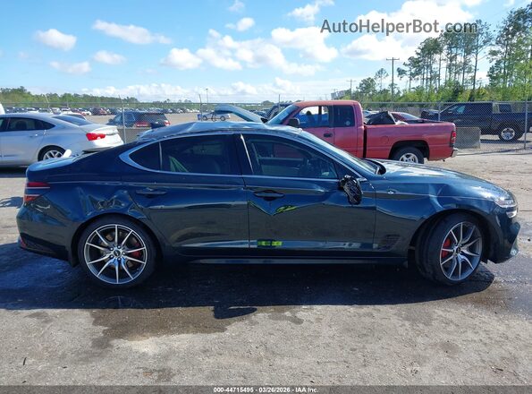 KMTG34SC8SU155641 2025 GENESIS G70 Dark Blue Вид задней части салона
