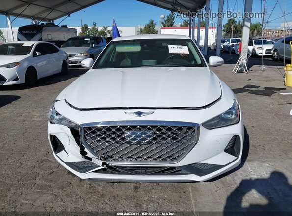 KMTG54LE2KU034078 2019 GENESIS G70 White Սալոնի հետևի տեսք