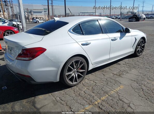 KMTG54LE2KU034078 2019 GENESIS G70 White Հետևի աջ