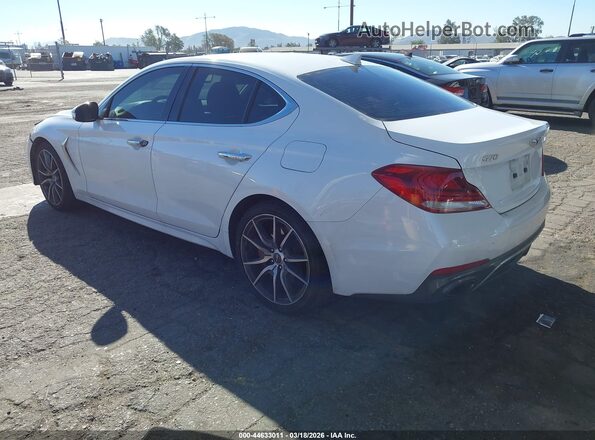 KMTG54LE2KU034078 2019 GENESIS G70 White Հետևի ձախ