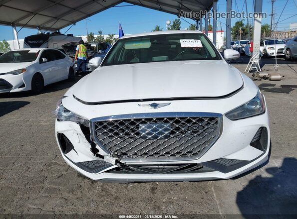 KMTG54LE2KU034078 2019 GENESIS G70 White Դիմացի տեսք