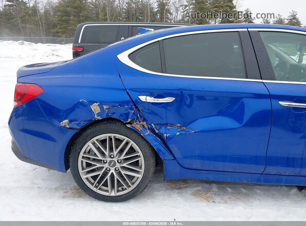 KMTG64LA4MU075339 2021 GENESIS G70 Blue Widok z przodu
