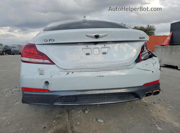 KMTG64LA7LU045878 2020 GENESIS G70 Silver Widok z tyłu