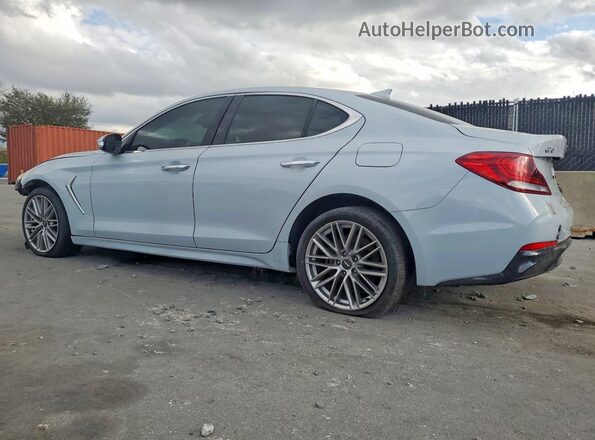 KMTG64LA7LU045878 2020 GENESIS G70 Silver Tył lewy