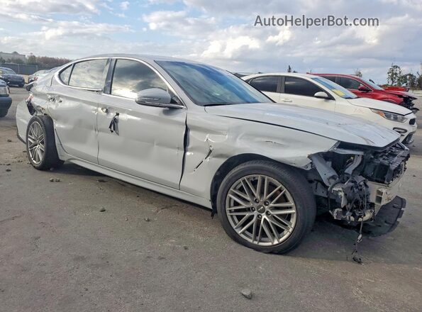 KMTG64LA7LU045878 2020 GENESIS G70 Silver Przód prawy