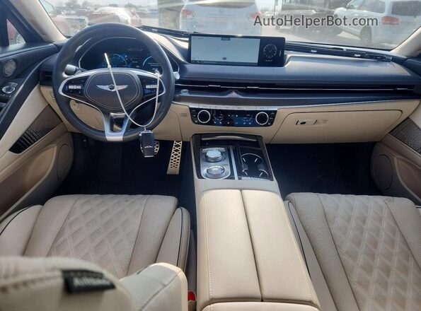 KMTGA4SC7RU222066 2024 GENESIS G80 Black Widok deski rozdzielczej