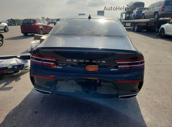 KMTGA4SC7RU222066 2024 GENESIS G80 Black Widok z tyłu