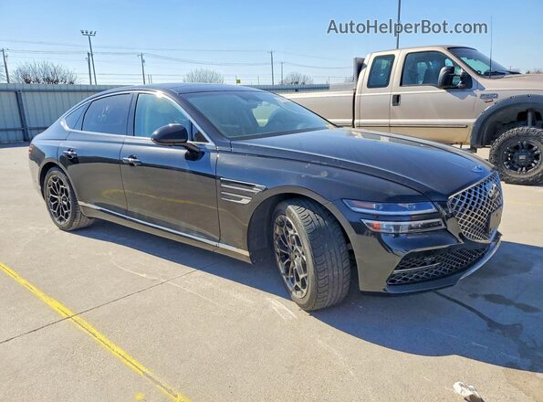 KMTGB4SC5MU078720 2021 GENESIS G80 Black Przód prawy