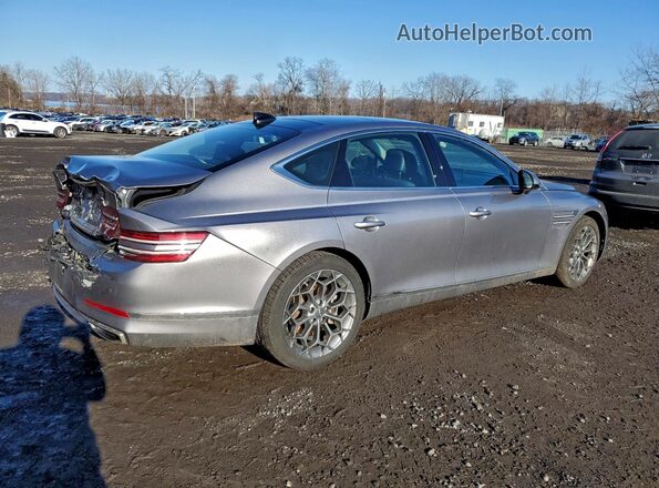 KMTGB4SCDRU227865 2024 GENESIS G80 Silver უკანა მარჯვენა