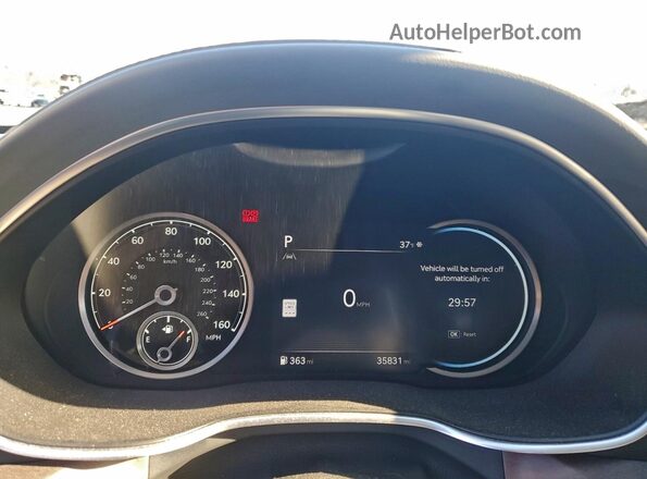 KMTGB4SCDRU227865 2024 GENESIS G80 Silver ხელსაწყოთა პანელის ხედი