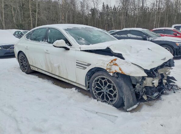 KMTGB4SCXMU063856 2021 GENESIS G80 White Przód prawy
